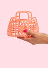 Small Retro Basket - Coral