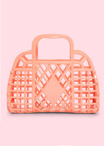 Small Retro Basket - Coral