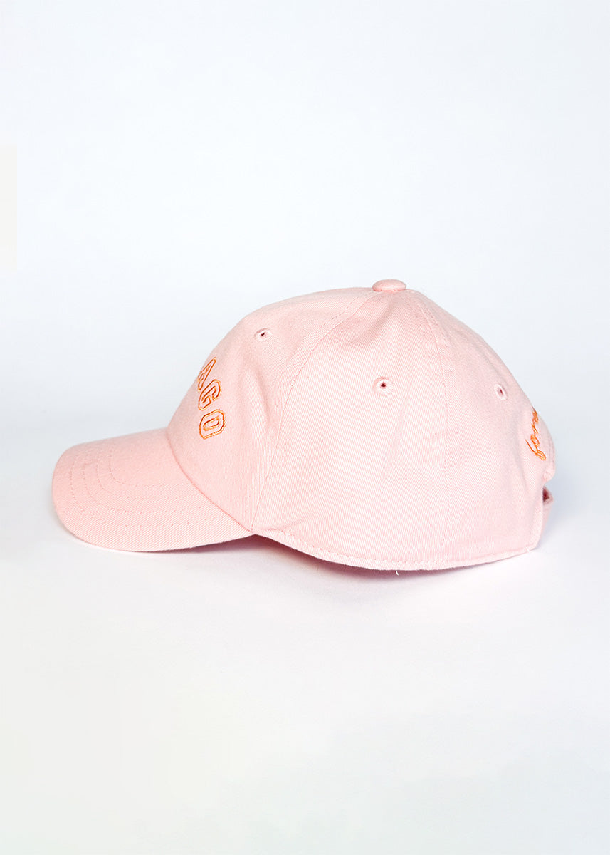 Toddler Chicago Arch Dad Hat - Pink & Orange