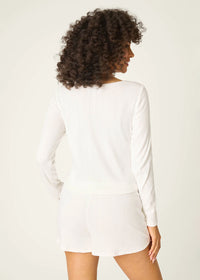 Pointelle Essentials L/S Top - Ivory