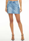 Rhea Mid Rise Mini Skirt - Heat