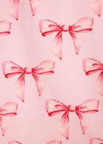 Bow Flannel Shorts - Candy Pink