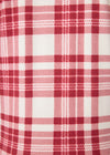 Full Of Holiday Spirit Top - Ivory Plaid