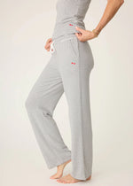 Life Is Sweet Stripe Lounge Pant - Dark Charcoal