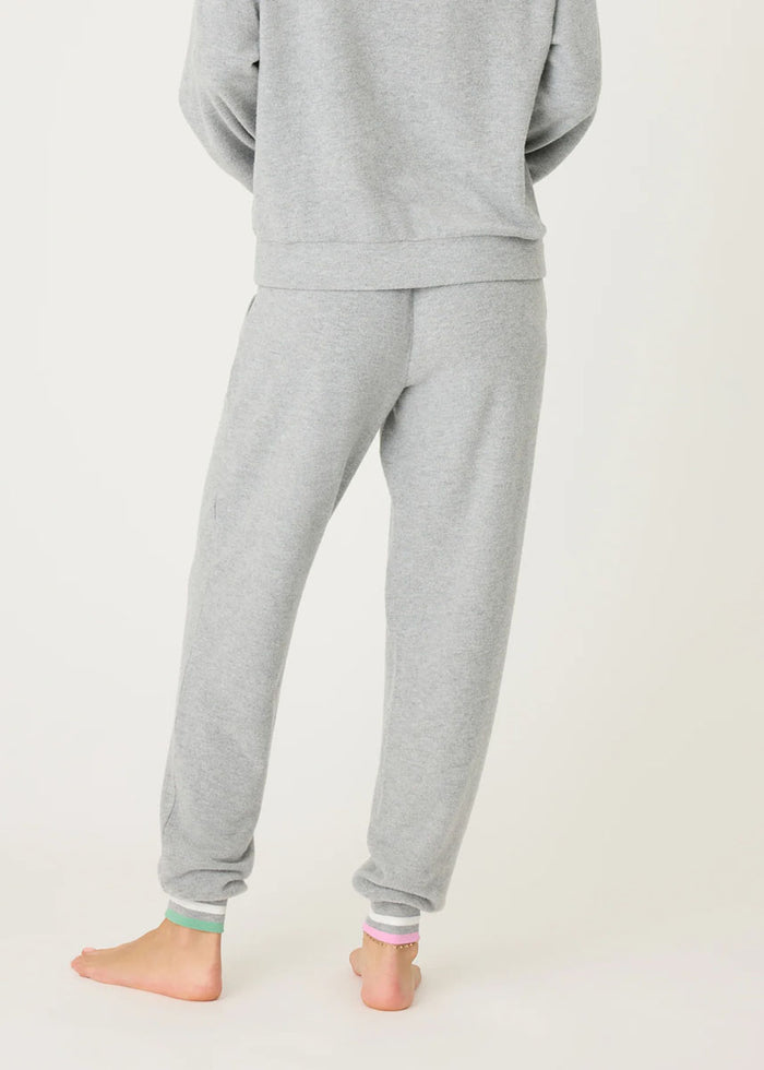 Peachy Party Banded Pant - Dark Heather Grey