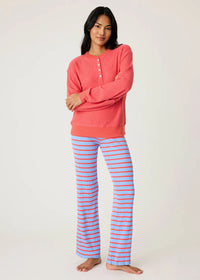 Morning Waffles Long Sleeve Top - Scarlet