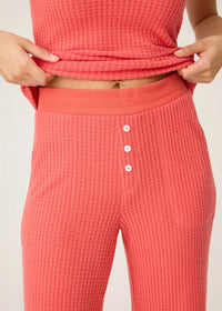 Morning Waffles Lounge Pants - Scarlet