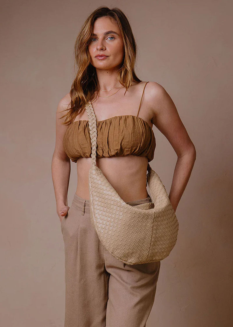 Raquel XL Recycled Vegan Bag - Mushroom