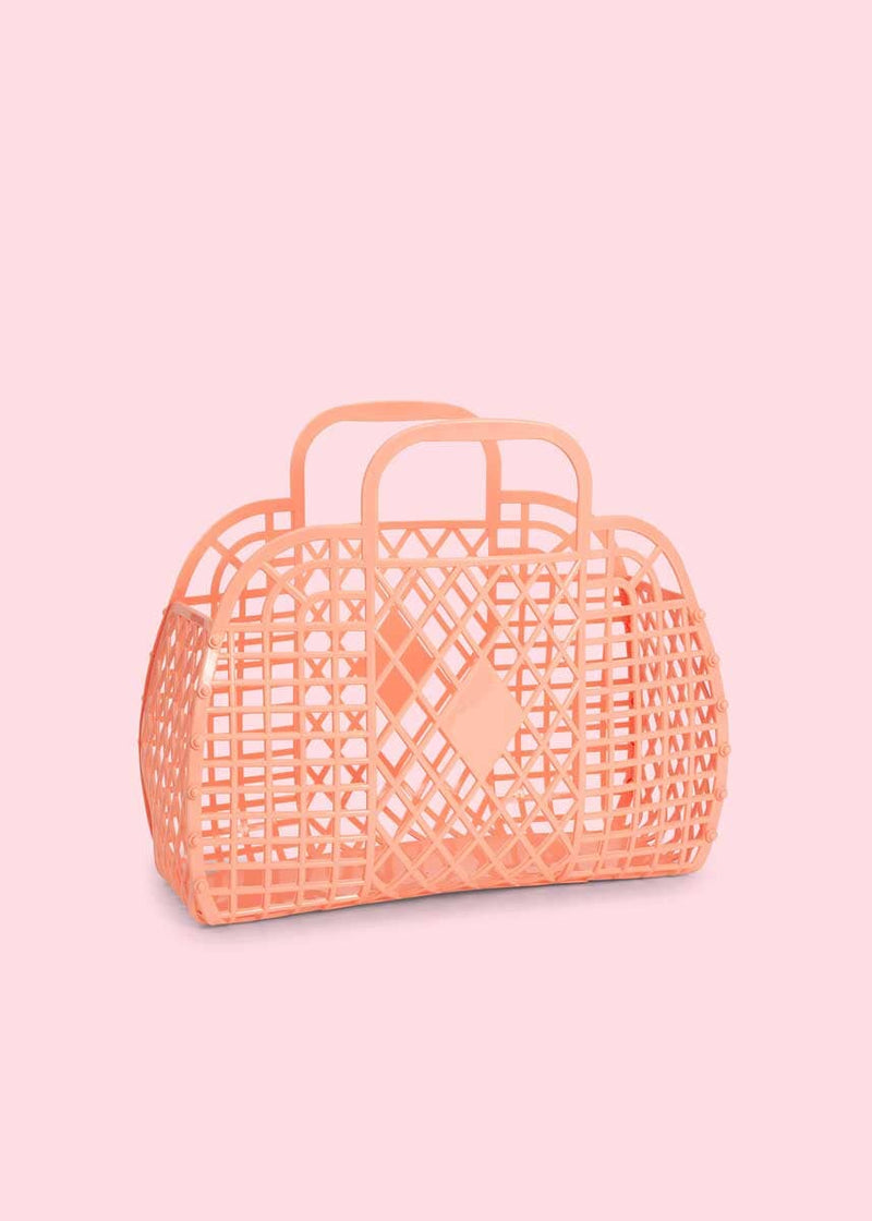 Small Retro Basket - Peach