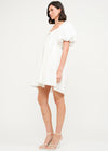 Jennie Denim Babydoll Mini Dress - Off-White