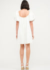 Jennie Denim Babydoll Mini Dress - Off-White