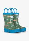 Handled Rain Boots - Big Trucks