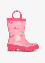 Handled Rain Boots - Cherries