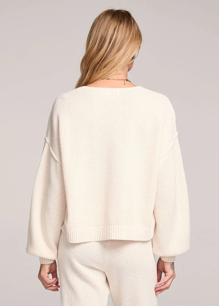 Quinn Tie-Front Sweater - Natural