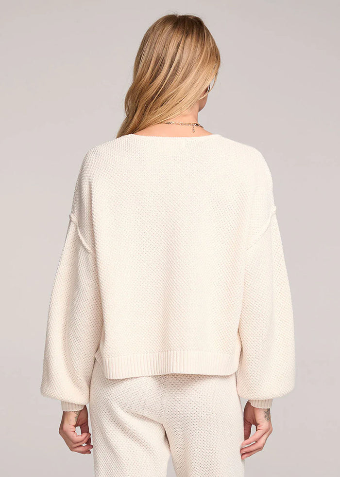 Quinn Tie-Front Sweater - Natural