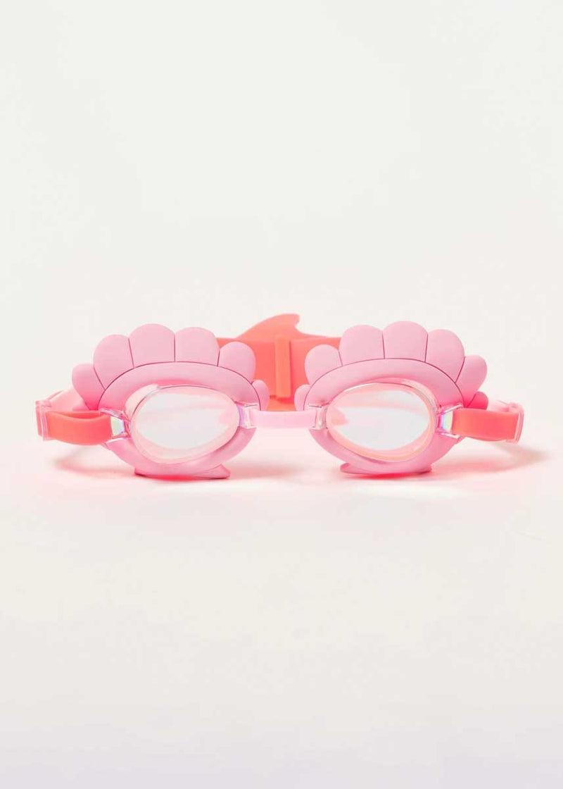 Melody The Mermaid Mini Swim Goggles - Neon Strawberry