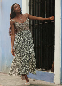 Sweet Nothings Midi Dress - Tea Combo