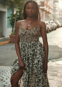 Sweet Nothings Midi Dress - Tea Combo