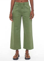 Sophia Wide Leg Utility Ankle - Basil