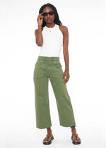 Sophia Wide Leg Utility Ankle - Basil