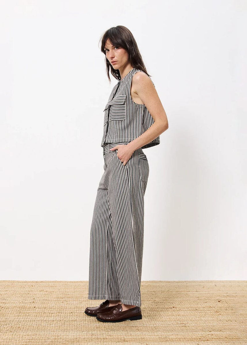 Sadet Striped Vest - Chocolat