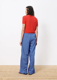 Edeline Striped Pants - Bleu Electrique