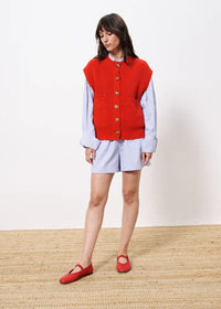 Alae Sweater Vest - Rouge