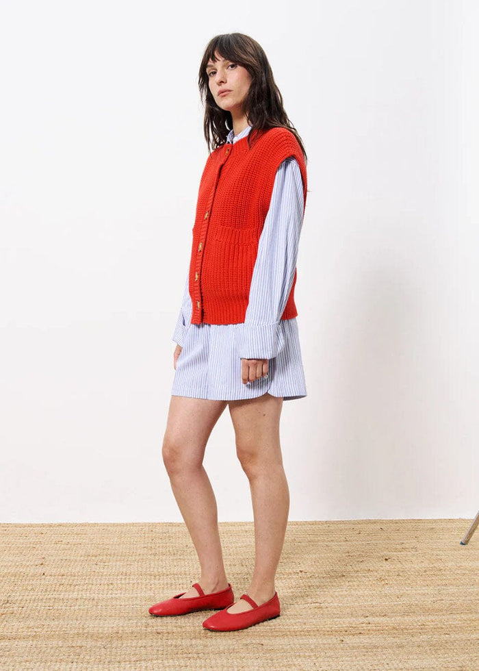 Alae Sweater Vest - Rouge