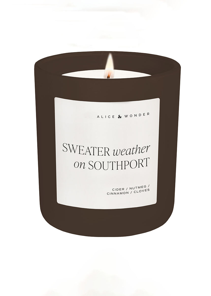 Sweater Weather On Southport Soy Candle - Chocolate 15oz