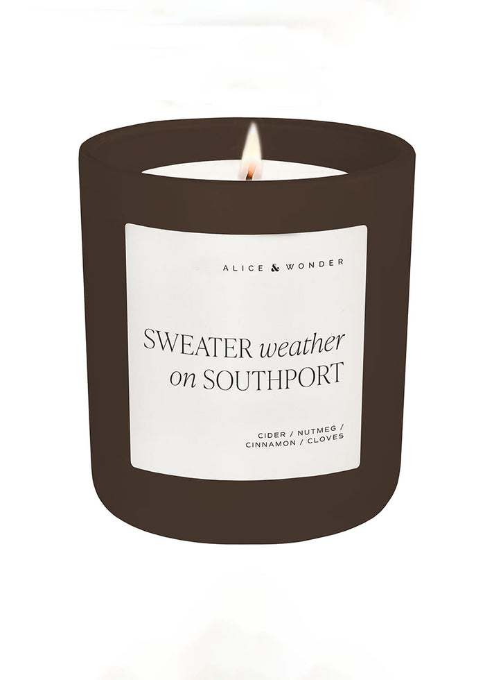Sweater Weather On Southport Soy Candle - Chocolate 15oz