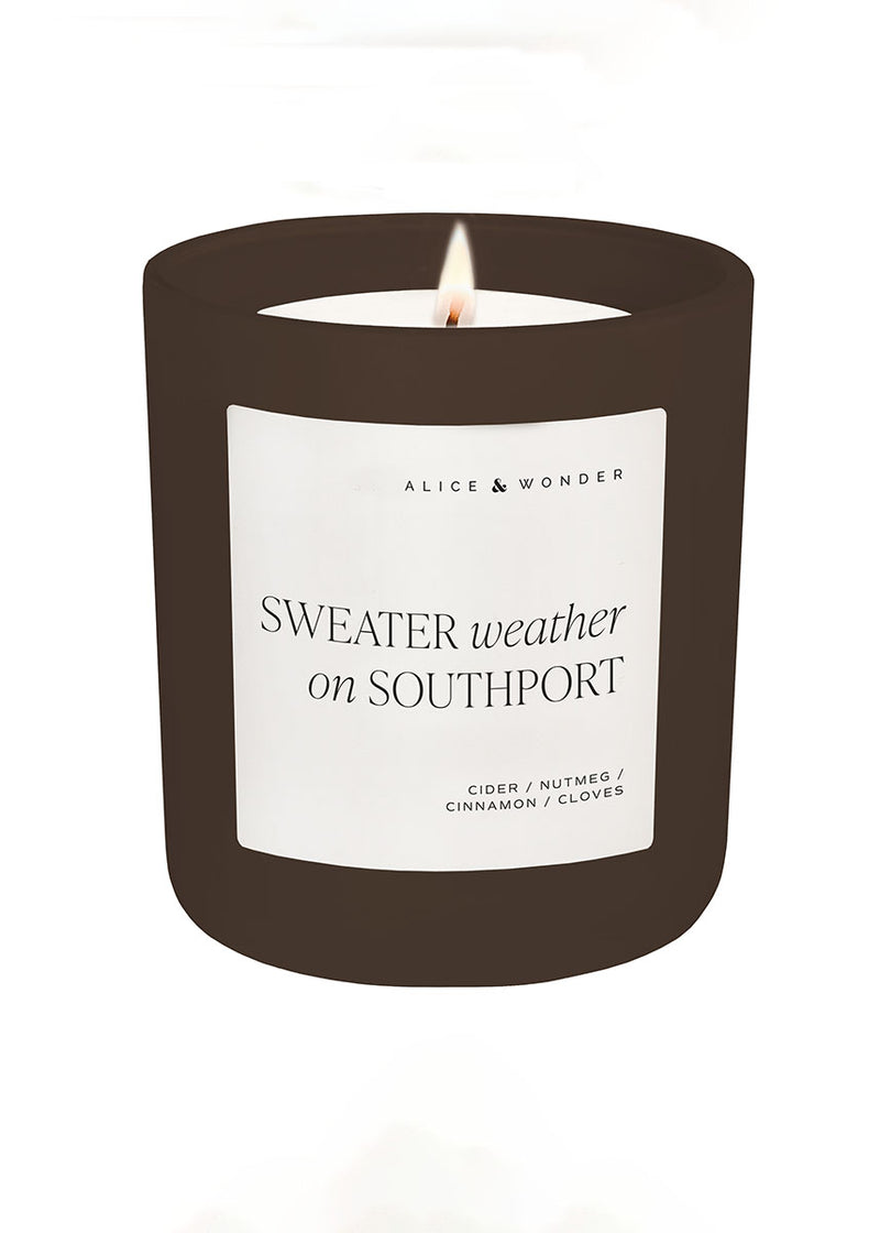 Sweater Weather On Southport Soy Candle - Chocolate 15oz
