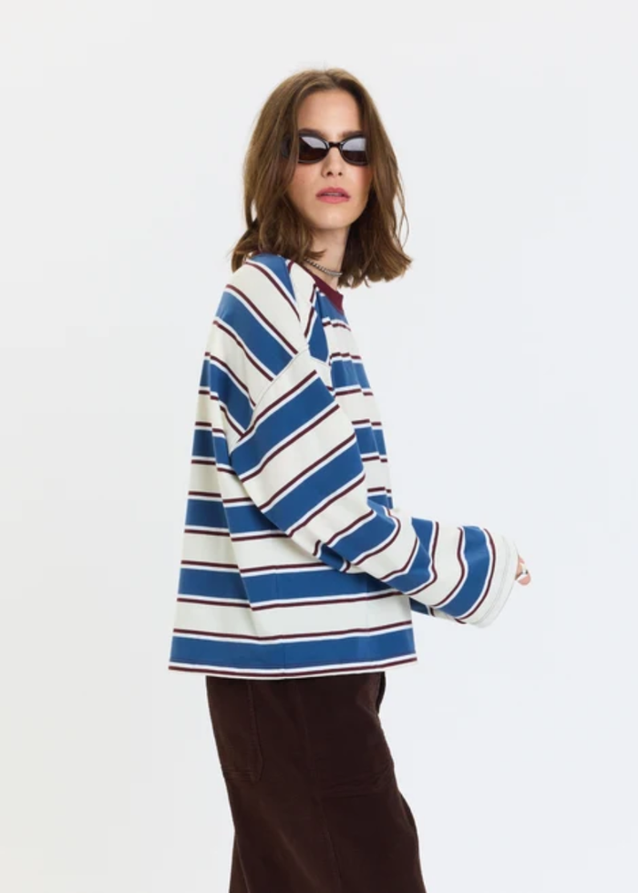 Salinas Easy Long Sleeve Tee - Cove Stripe