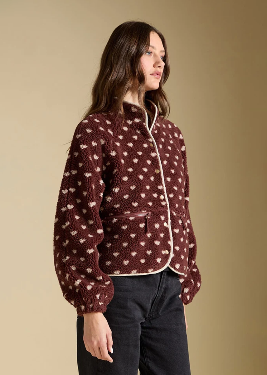 Deeda Sherpa Jacket - Merlot