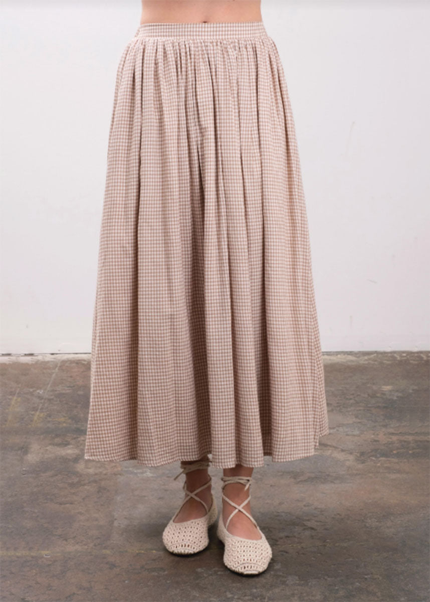 Carolina Midi Skirt - Brown