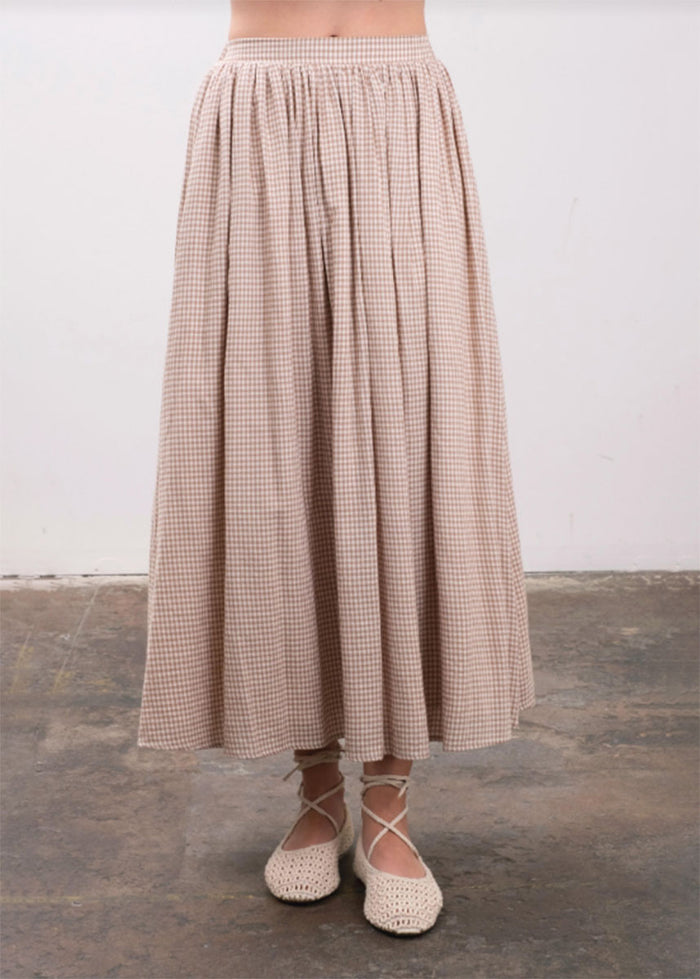 Carolina Midi Skirt - Brown