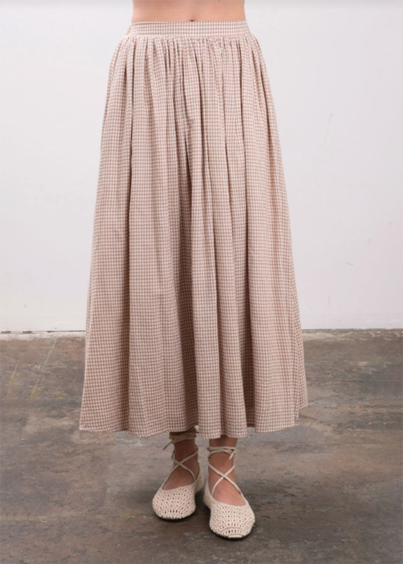 Carolina Midi Skirt - Brown