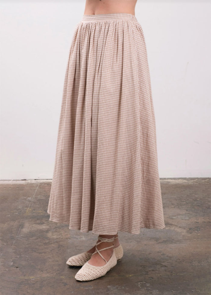 Carolina Midi Skirt - Brown
