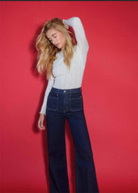 Waverly Everyday L/S Pointelle Crewneck Tee - Cloud Dancer