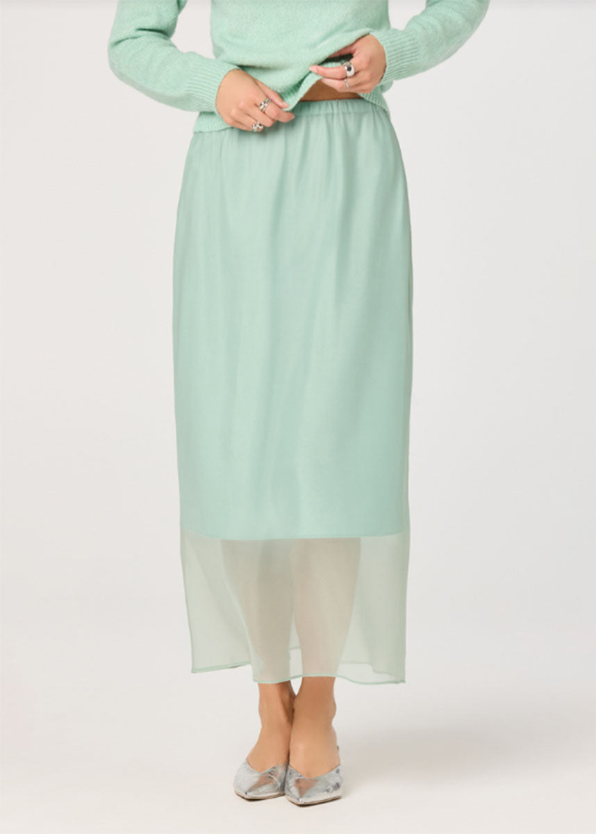 Keyara Midi Skirt - Mint