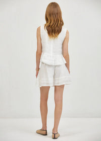 Phoebe Sleeveless Top - Off-White