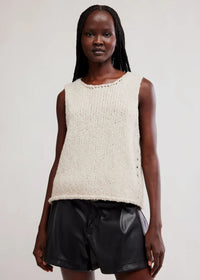 Opal Sweater Tank - Cream