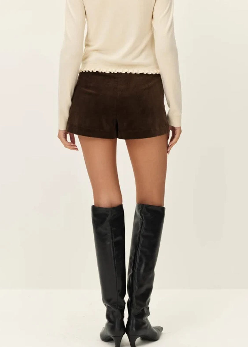 Juliette Corduroy Shorts - Chocolate