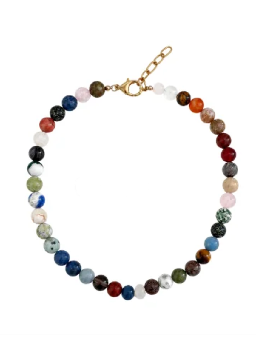 Fall Lucia Gemstone Necklace - Orchard