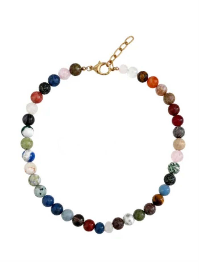 Fall Lucia Gemstone Necklace - Orchard