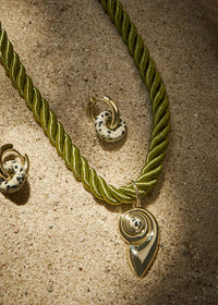 The Palma Shell Cord Necklace - Gold