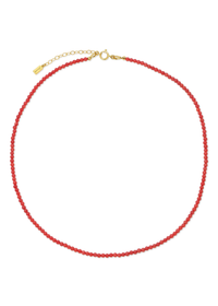 Sidekick Beaded Necklace - Coral