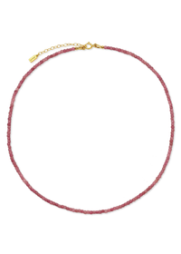 Sidekick Beaded Necklace - Pink Tourmaline