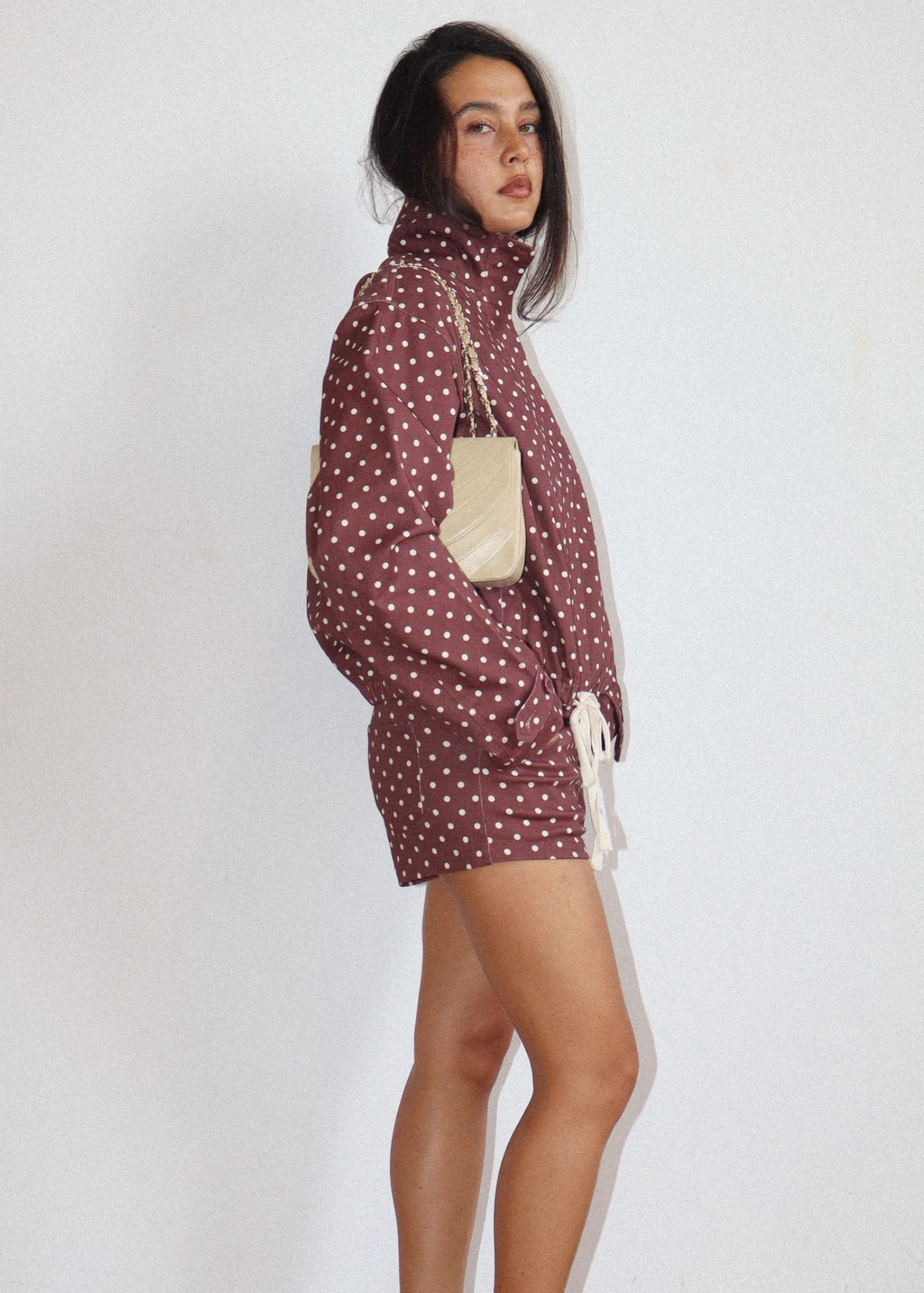 Sonny Spotted Jacket - Chocolate