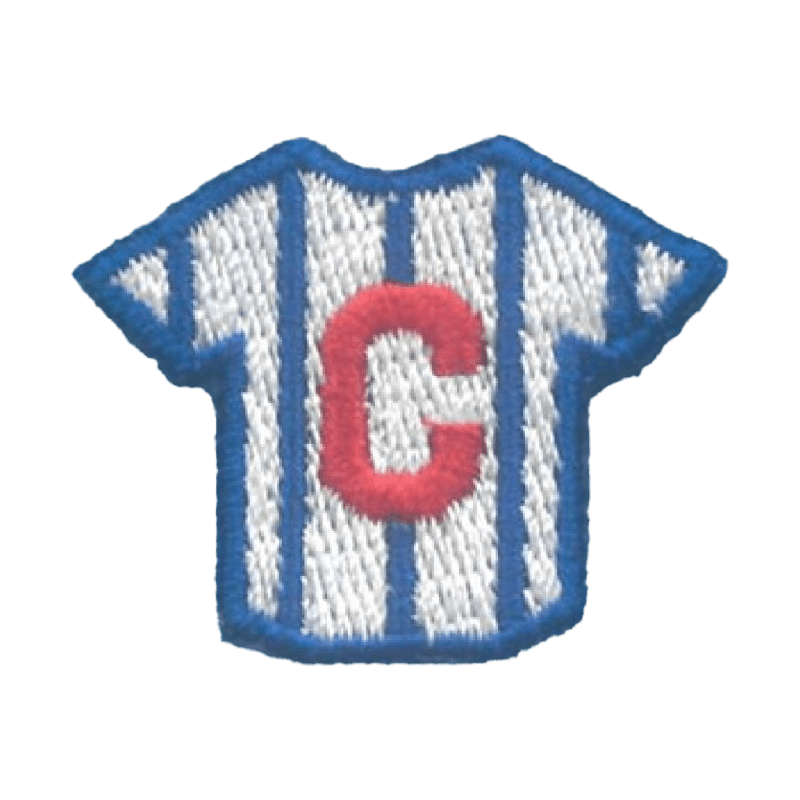 Striped Jersey Patch - Blue & Red