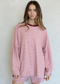 Striped Long Sleeve - Pink